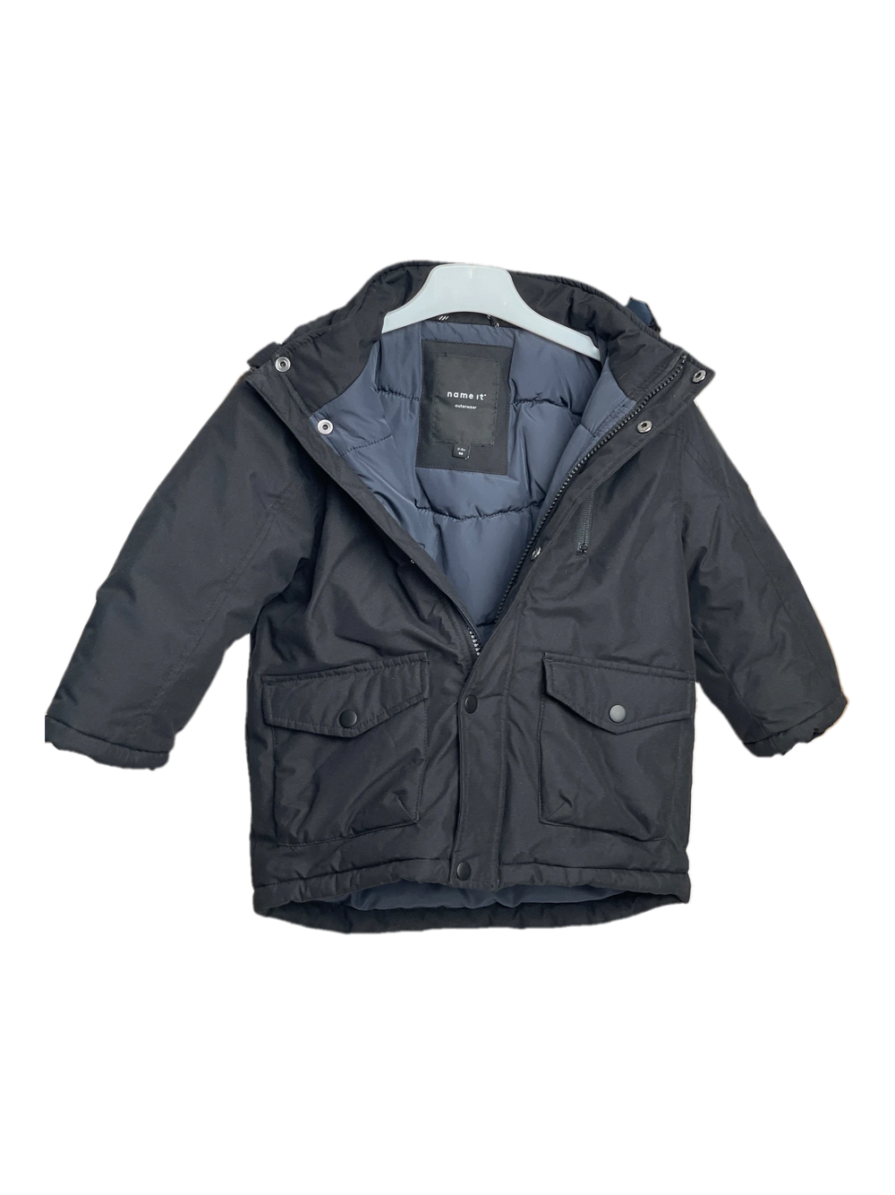 name it Winterjacken, Schwarz, Größe 98 (Sehr gut) – 1