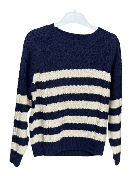 Petit Bateau Pullover, Blau, Größe 140 (Sehr gut)