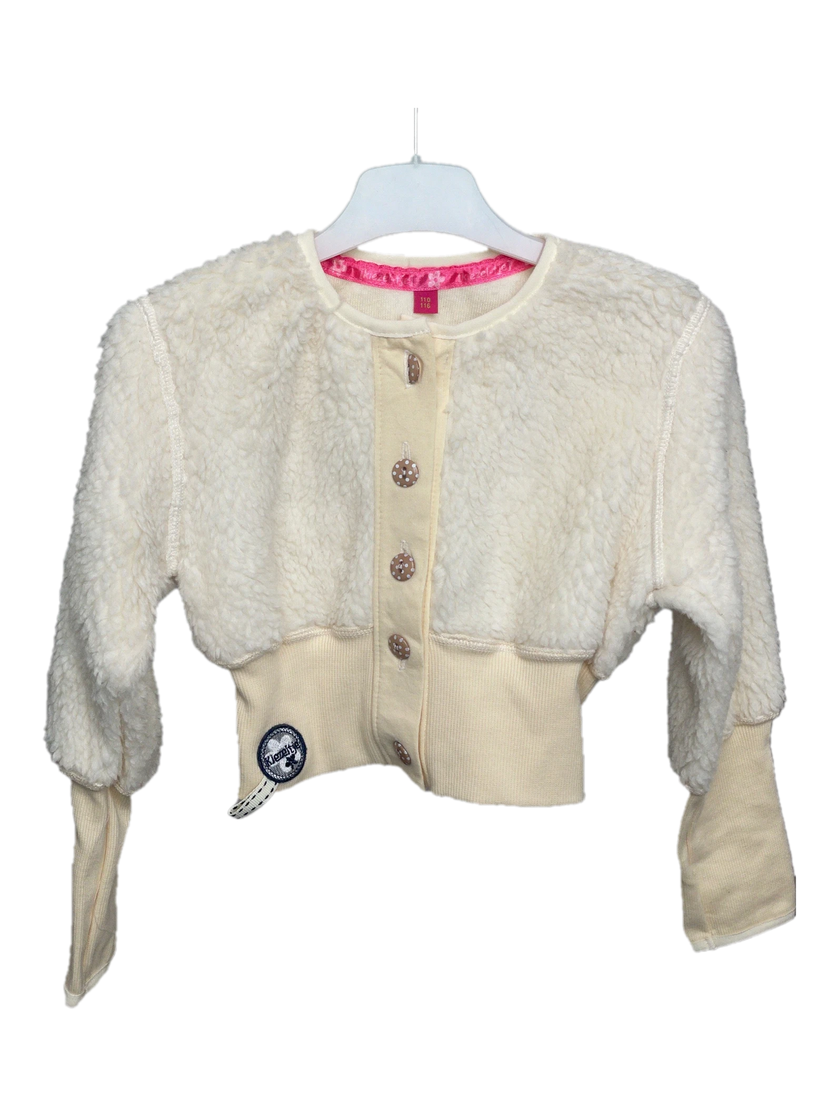 Kiezeltje Fleecejacken, Beige, Größe 116 (Sehr gut)