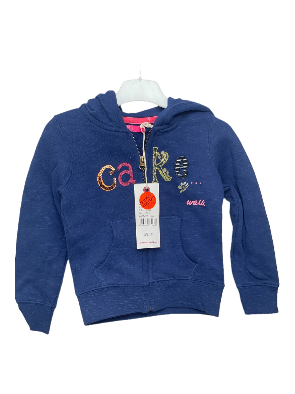 Cakewalk Sweatjacken, Blau, Größe 104 (Neu) – 1