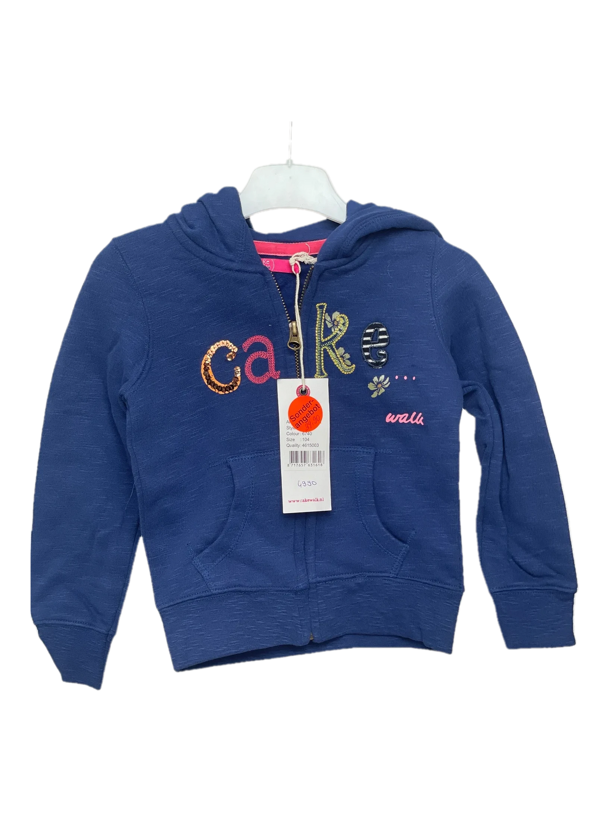 Cakewalk Sweatjacken, Blau, Größe 104 (Neu)