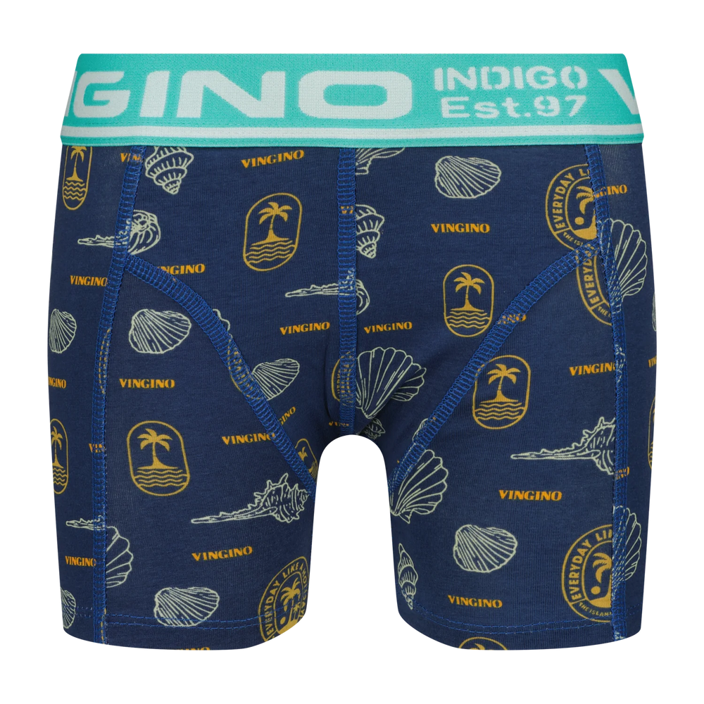 Vingino Boxershorts 3er-Pack Sea – Taubenblau (Dusk Blue)