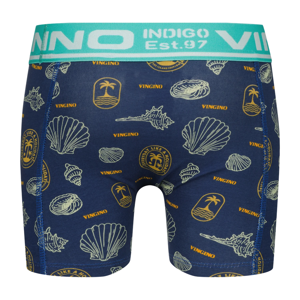 Vingino Boxershorts 3er-Pack Sea – Taubenblau (Dusk Blue)