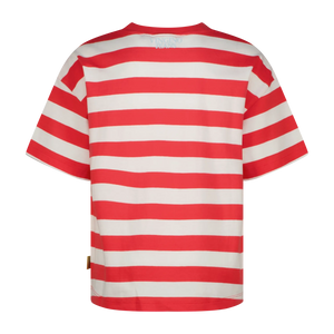 Vingino T-Shirt Streifen Basic – Rot (Breeze red)