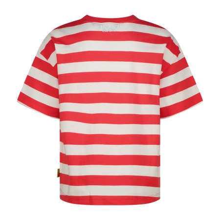 Vingino T-Shirt Streifen Basic – Rot (Breeze red)