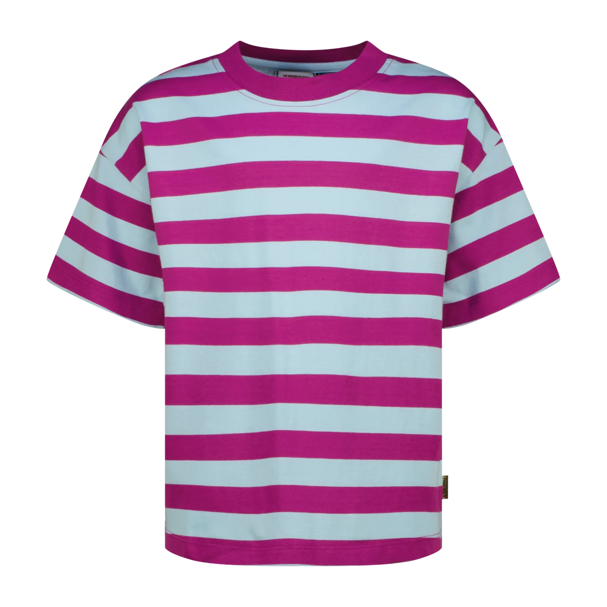 Vingino T-Shirt Streifen Basic – Hellblau (Powder Blue)
