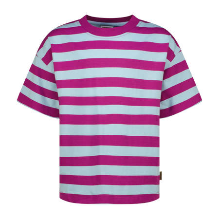Vingino T-Shirt Streifen Basic – Hellblau (Powder Blue)