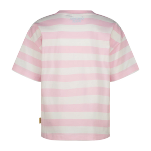 Vingino T-Shirt Streifen Basic – Rosa (Shimmer pink)