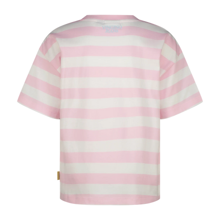 Vingino T-Shirt Streifen Basic – Rosa (Shimmer pink)