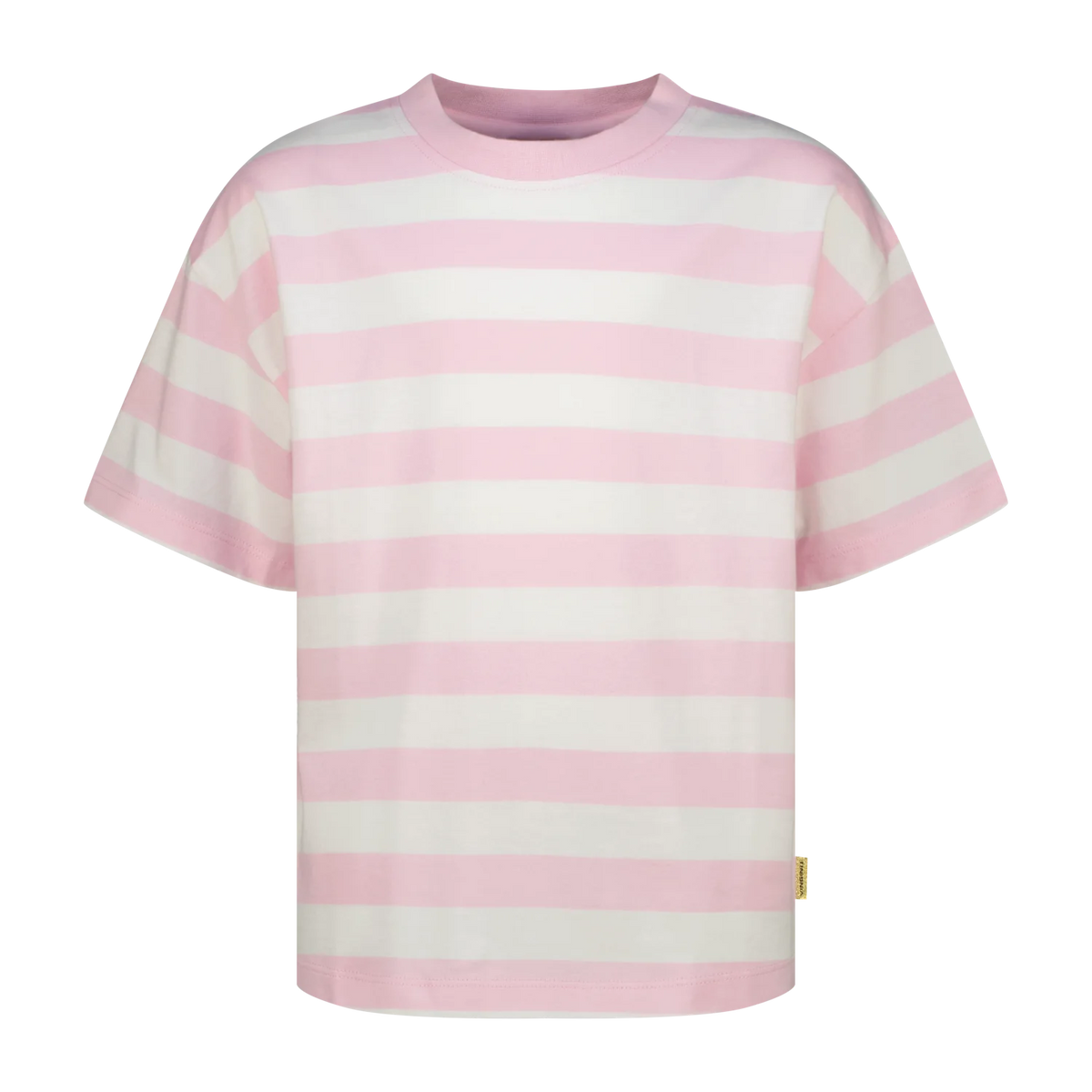 Vingino T-Shirt Streifen Basic – Rosa (Shimmer pink)