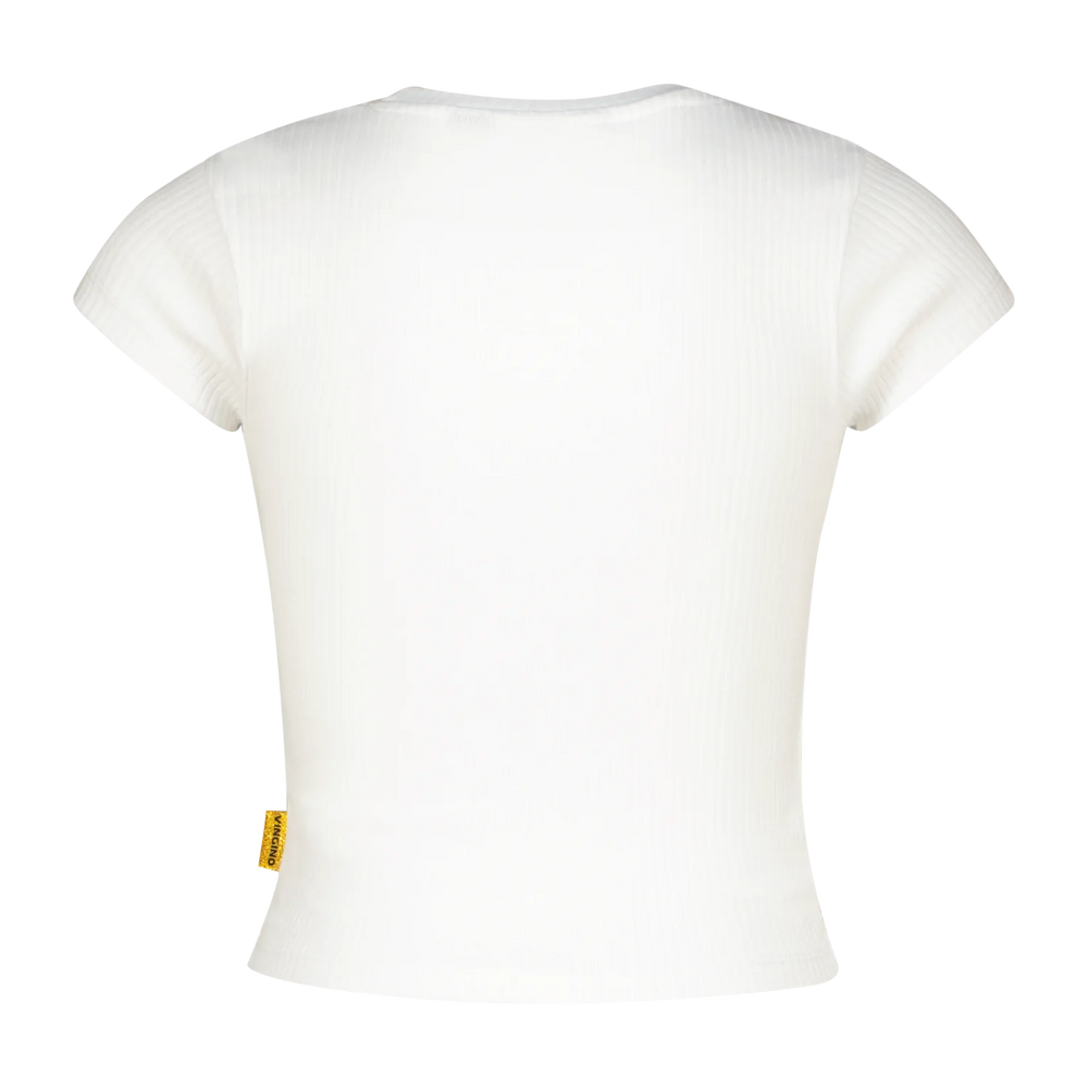 Vingino T-Shirt Basic-Crop – Weiß (Real White)