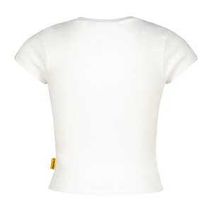 Vingino T-Shirt Basic-Crop – Weiß (Real White)