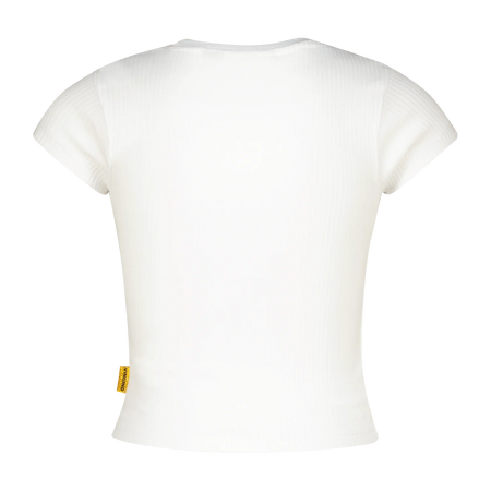 Vingino T-Shirt Basic-Crop – Weiß (Real White)