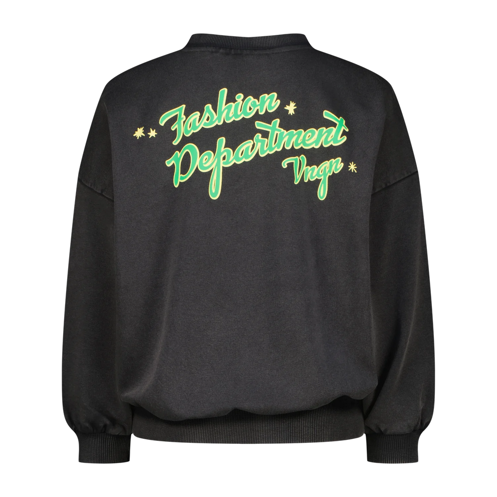 Vingino Sweatshirt Nadja – Schwarz verwaschen (Washed black)