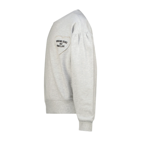 Vingino Sweatshirt Noranie – Hellgrau meliert (Light Grey Melee)