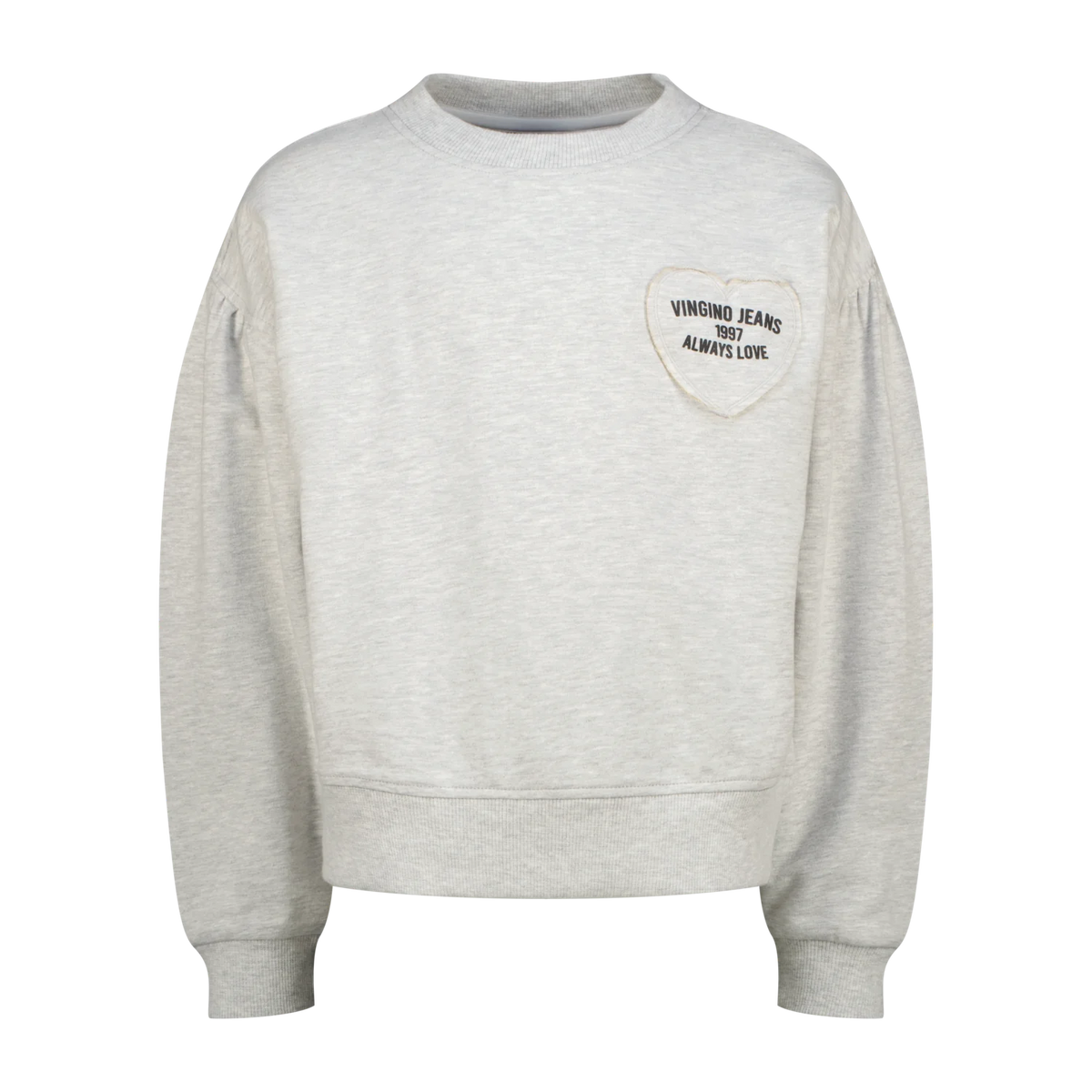 Vingino Sweatshirt Noranie – Hellgrau meliert (Light Grey Melee)