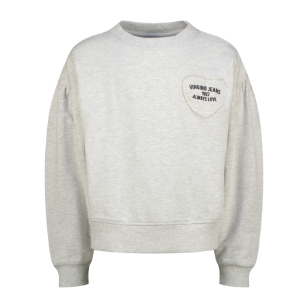 Vingino Sweatshirt Noranie – Hellgrau meliert (Light Grey Melee)
