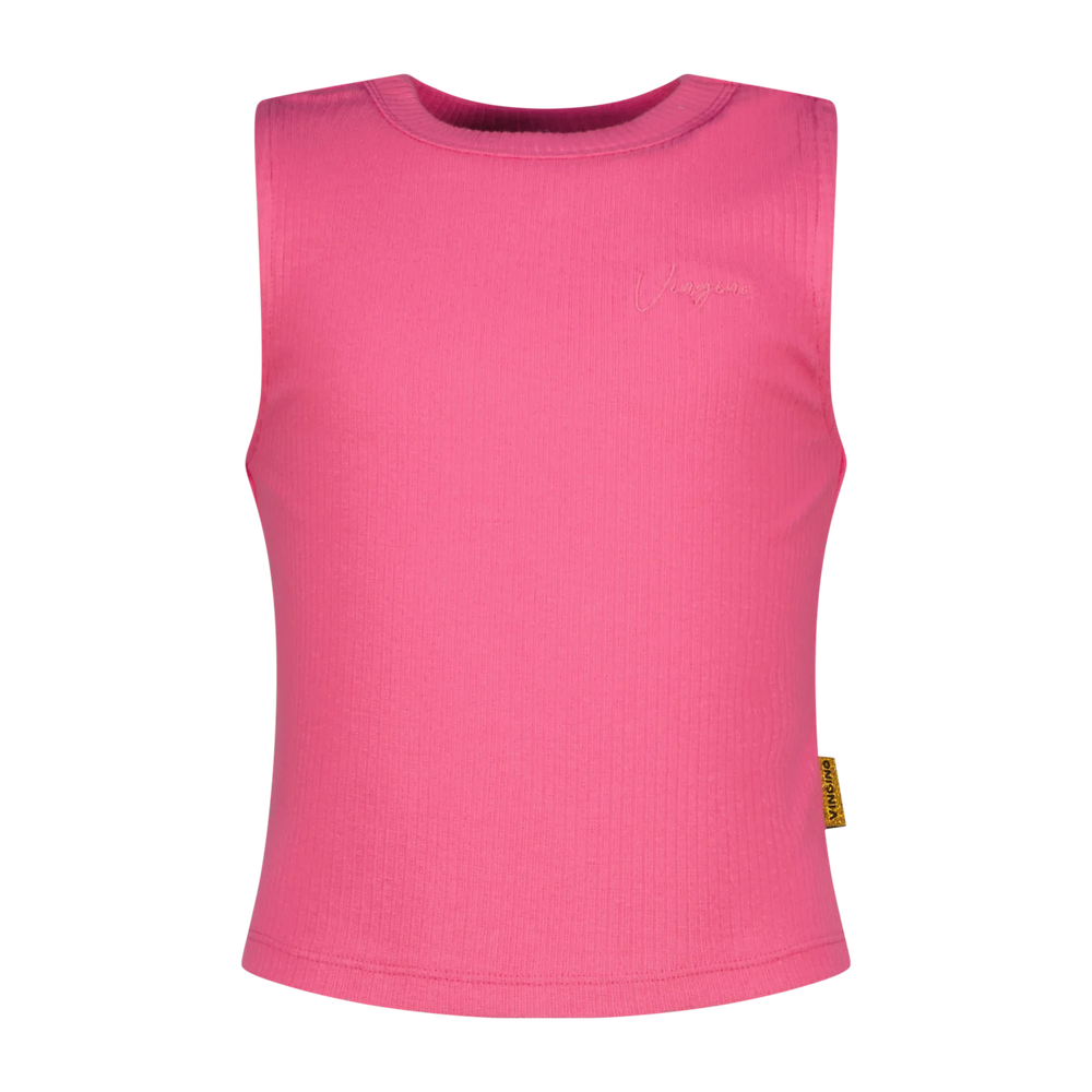 Vingino Top Basic-Crop – Koralle (Sangria Sunset)