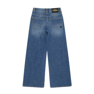 Vingino Wide Leg Jeans Cherry – Mittelblau (Mid Blue Wash)