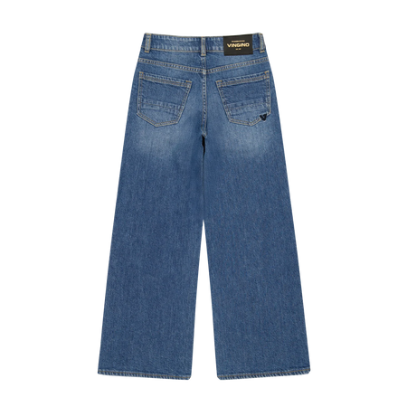 Vingino Wide Leg Jeans Cherry – Mittelblau (Mid Blue Wash)