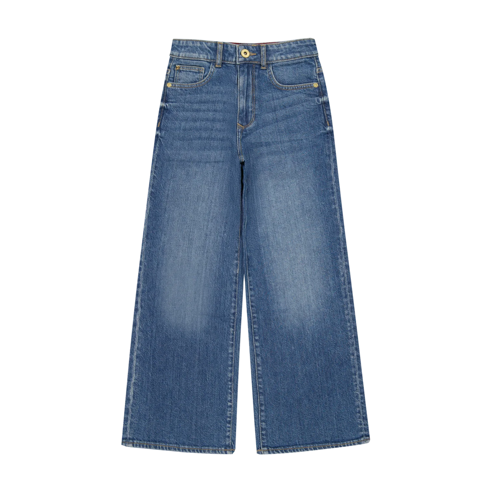 Vingino Wide Leg Jeans Cherry – Mittelblau (Mid Blue Wash)