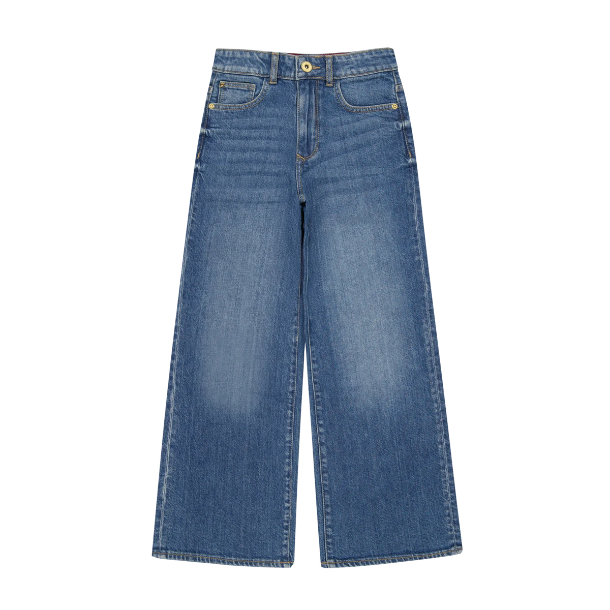Vingino Wide Leg Jeans Cherry – Mittelblau (Mid Blue Wash)