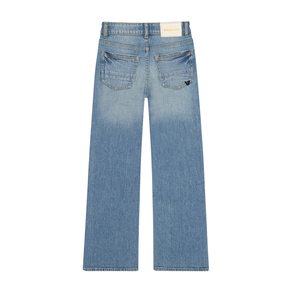 Vingino Flared Jeans Coco – Mittelblau (Mid Blue Wash)