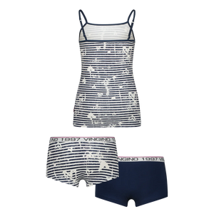 Vingino Unterwäsche-Set Streifen – Dunkelblau (Dark Blue)