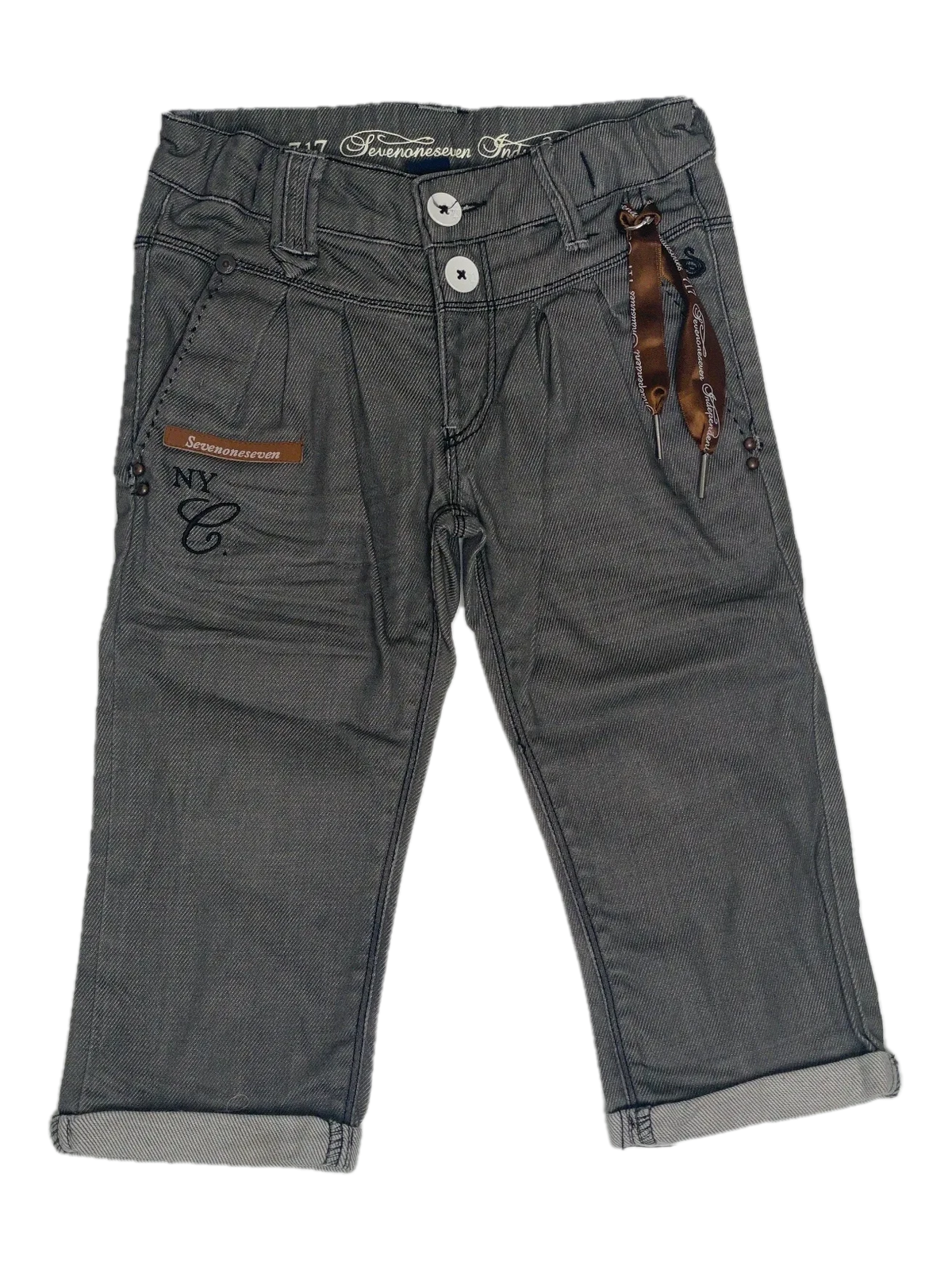 sevenoneseven Jeans, Grau, Größe 110 (Sehr gut)