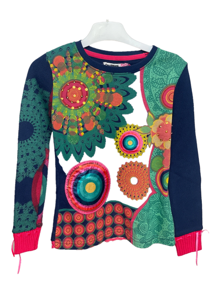 Desigual Langarmshirts, Mehrfarbig, Größe 116 (Sehr gut)
