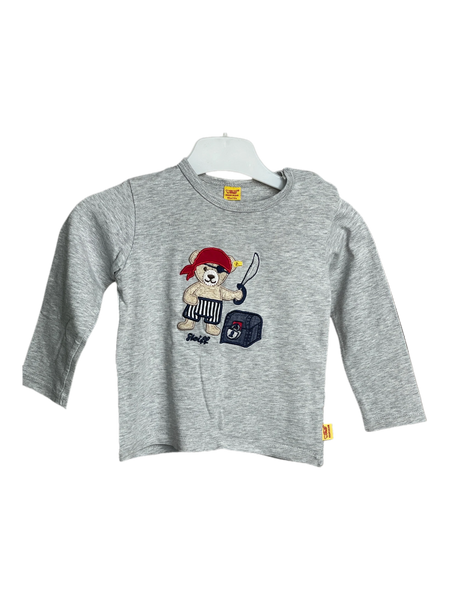 Steiff Langarmshirts, Grau, Größe 80 (Sehr gut)
