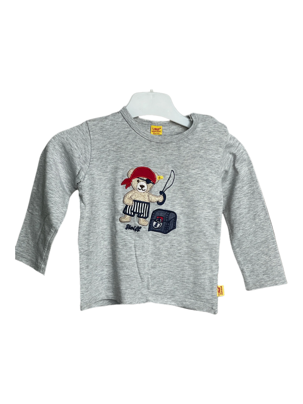 Steiff Langarmshirts, Grau, Größe 80 (Sehr gut) – 1