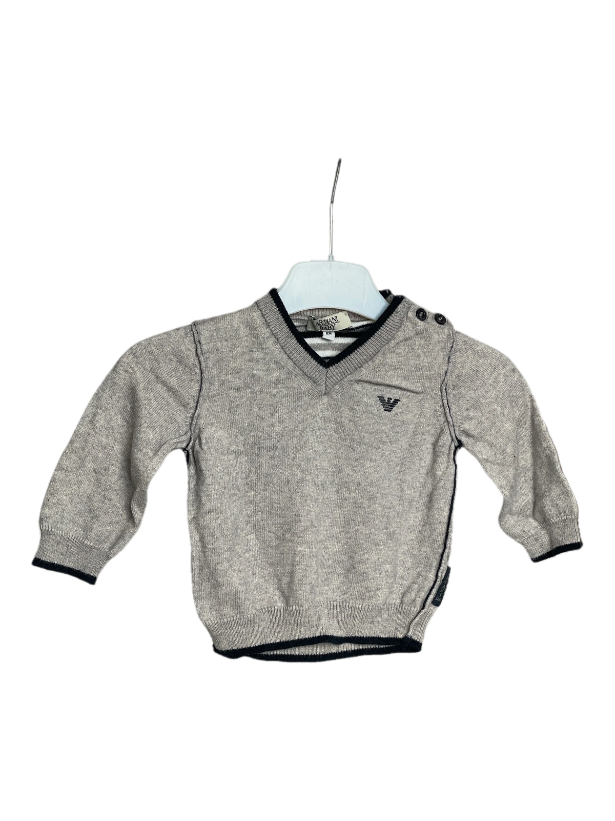 Armani Baby Pullover, Grau, Größe 62 (Sehr gut)